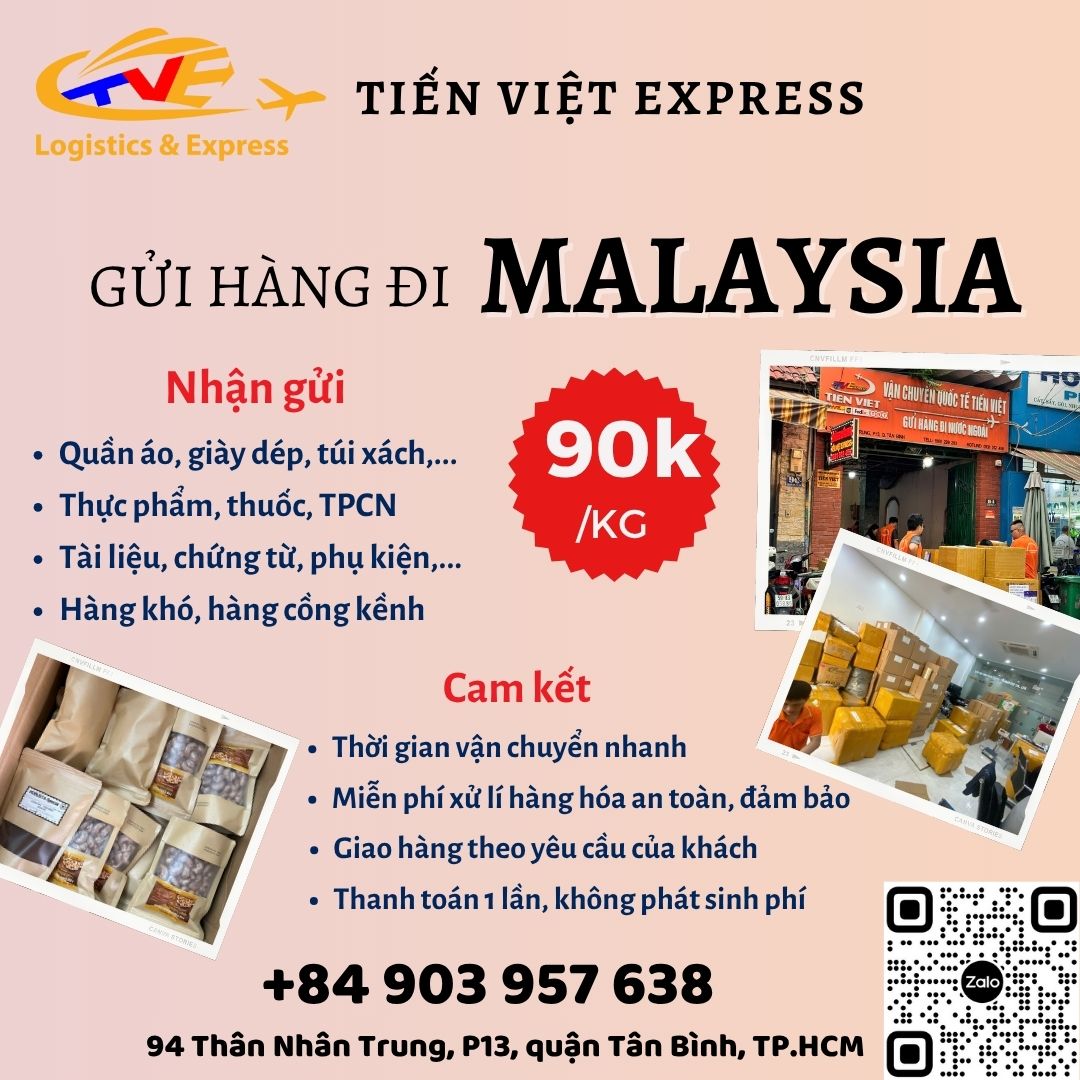 Gửi hàng đi Malaysia - Tiến Việt Express